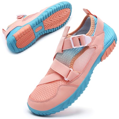 Herren Damen Badeschuhe Strandschuhe Wasserschuhe Schwimmschuhe Aquaschuhe Sommer Surfschuhe Barfußschuhe Schnelltrocknend(Blau,37 EU) von WateLves