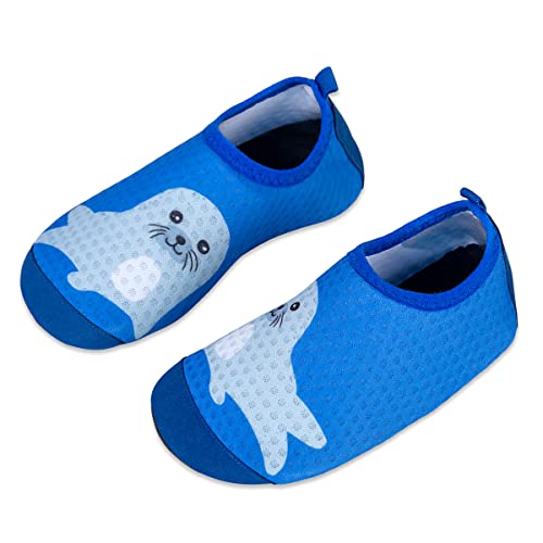 Kinder Badeschuhe Wasserschuhe Strandschuhe Mädchen Junge Schwimmschuhe Barfußschuhe rutschfeste Surfschuhe Sportschuhe Kleinkind Schwimmbad(xhb,32/33 EU) von WateLves