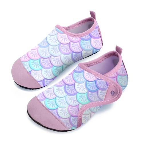 Kinder Badeschuhe Wasserschuhe Strandschuhe Mädchen Junge Schwimmschuhe Barfußschuhe rutschfeste Surfschuhe Sportschuhe Kleinkind Schwimmbad von WateLves