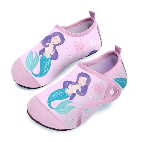 Kinder Badeschuhe Wasserschuhe Strandschuhe Mädchen Junge Schwimmschuhe Barfußschuhe rutschfeste Surfschuhe Sportschuhe Kleinkind Schwimmbad von WateLves
