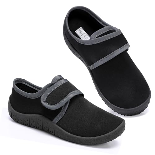 Kinder Wasserschuhe Jungen Badeschuhe Aquaschuhe Schwimmschuhe Strandschuhe rutschfeste Schuhe Schnell Trocknend(Schwarz 28EU) von WateLves