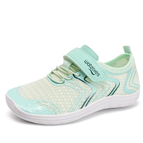 Wasserschuhe Barfußschuhe Kinder Strand Schwimmschuhe Pool Schuhe Mädchen Kinder Aqua Schwimmschuhe Nass Riff Schuhe für Seaside Watersport Non-Slip Schnell Trocknen von WateLves