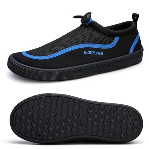 WateLves Badeschuhe Wasserschuhe Herren Damen Strandschuhe Aquaschuhe Unisex Schwimmschuhe Sommer Mode Schnell Trocknend Surfschuhe von WateLves