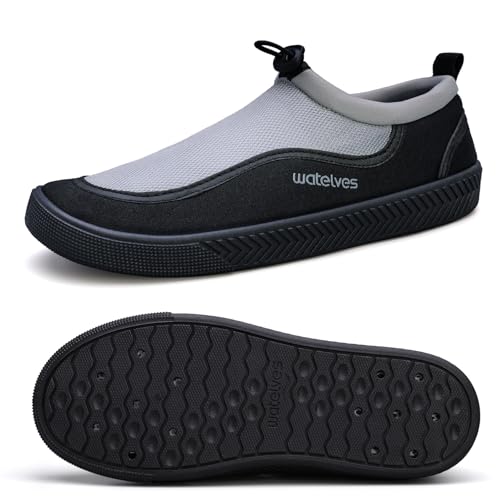 WateLves Badeschuhe Wasserschuhe Herren Damen Strandschuhe Aquaschuhe Unisex Schwimmschuhe Sommer Mode Schnell Trocknend Surfschuhe von WateLves