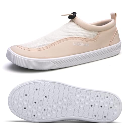 WateLves Badeschuhe Wasserschuhe Herren Damen Strandschuhe Aquaschuhe Unisex Schwimmschuhe Sommer Mode Schnell Trocknend Surfschuhe von WateLves