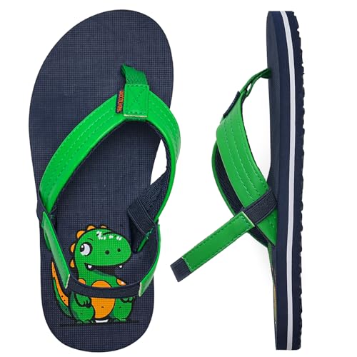 WateLves Flip Flops Kinder Badelatschen Kinder Sommer Zehentrenner Strand Sandalen MäDchen Jungen Unisex(Dinosaurier 24/25 EU) von WateLves