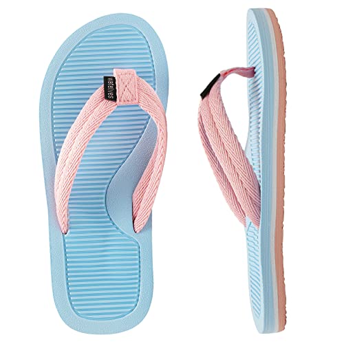 WateLves Flip Flops Kinder Badelatschen Kinder Sommer Zehentrenner Strand Sandalen MäDchen Jungen Unisex(Rosa 30 EU) von WateLves