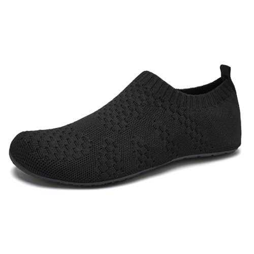 WateLves Wasserschuhe Schwimmschuhe Barfussschuhe Damen Herren Unisex Strand Tauchen Schwimmen Gummisohle Atmungsaktiv Leicht ElastizitäT Rutschhemmend Badeschuhe Spinne Schwarz 44/45 von WateLves