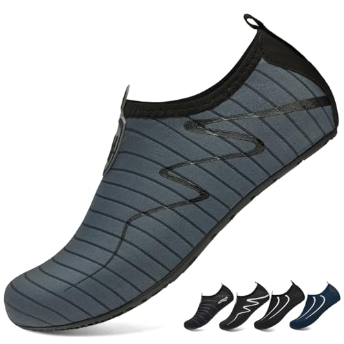 WateLves Wasserschuhe Badeschuhe Schwimmschuhe Strandschuhe Aquaschuhe Barfußschuhe Damen Herren Schnell Trocknend Breathable Unisex von WateLves