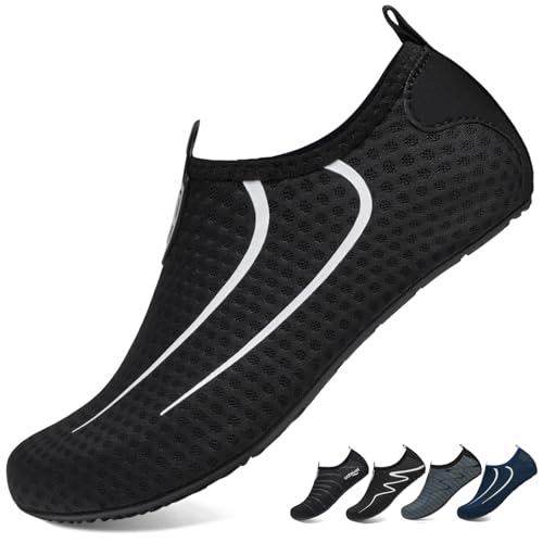 WateLves Wasserschuhe Badeschuhe Schwimmschuhe Strandschuhe Aquaschuhe Barfußschuhe Damen Herren Schnell Trocknend Breathable Unisex von WateLves