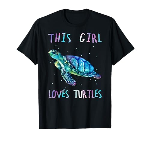 Schildkröte Aquarell Meer Ozean Unterwasser Mädchen liebt Schildkröten T-Shirt Schildkröte Aquarell Meer Ozean Unterwasser Mädchen liebt Schildkröten T-Shirt von Water Colorful Sea Turtles pet Clothing co