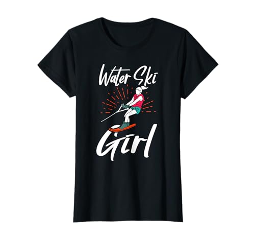 Wasserski Shirt Lustige Wasserski Mädchen Wasserskifahrerin T-Shirt von Water Skiing Life TShirtz & More