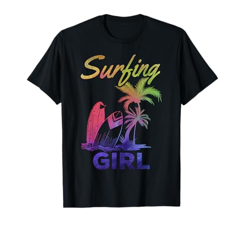 Surfboard Surfer Mädchen Wave Surfen Mädchen Surfen Mädchen T-Shirt Surfboard Surfer Mädchen Wave Surfen Mädchen Surfen Mädchen T-Shirt von Water Sports Wave Surfer Girls Clothing