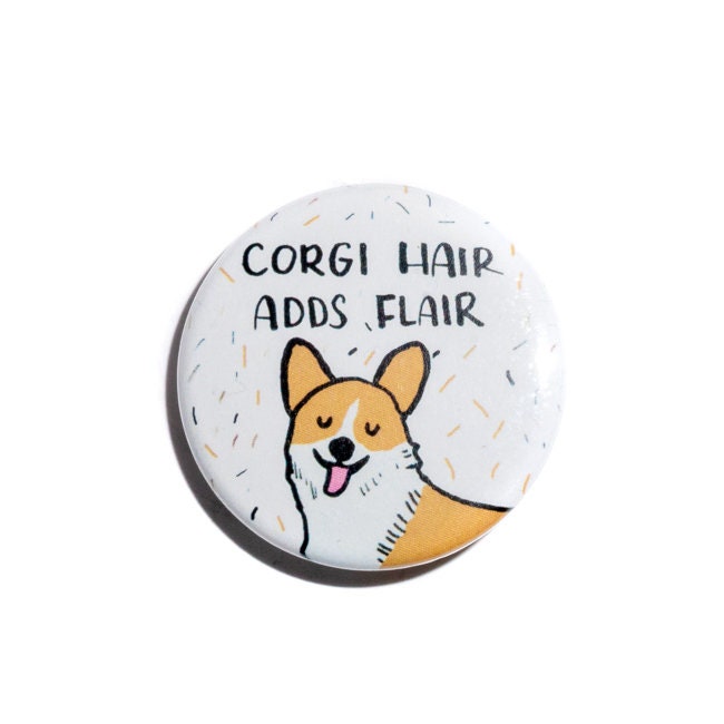 Corgis Anstecknadel, Corgis, Geschenk, Button Pin, Anstecker, Hund von WaterStreetDesign