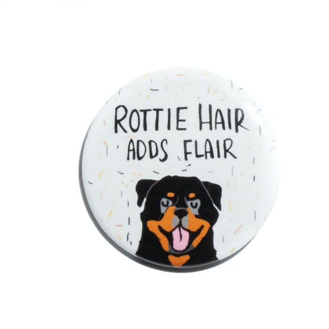 Rottweiler Pin, Rottweiler, Rottie, Rottie Button Mom von WaterStreetDesign