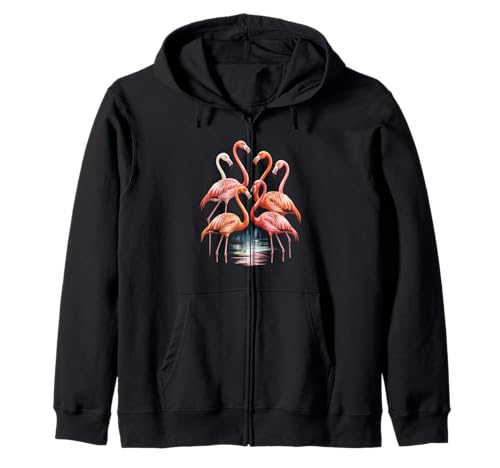 Lustiger Flamingo Spruch Tropische Vogelgruppe See Damen Herren Kapuzenjacke Lustiger Flamingo Spruch Tropische Vogelgruppe See Damen Herren Kapuzenjacke von Watercolor Wildlife Pink Nature Summer Vacation