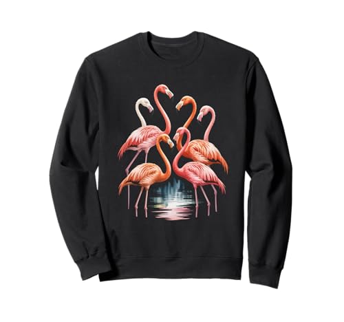 Lustiger Flamingo Spruch Tropische Vogelgruppe See Damen Herren Sweatshirt Lustiger Flamingo Spruch Tropische Vogelgruppe See Damen Herren Sweatshirt von Watercolor Wildlife Pink Nature Summer Vacation