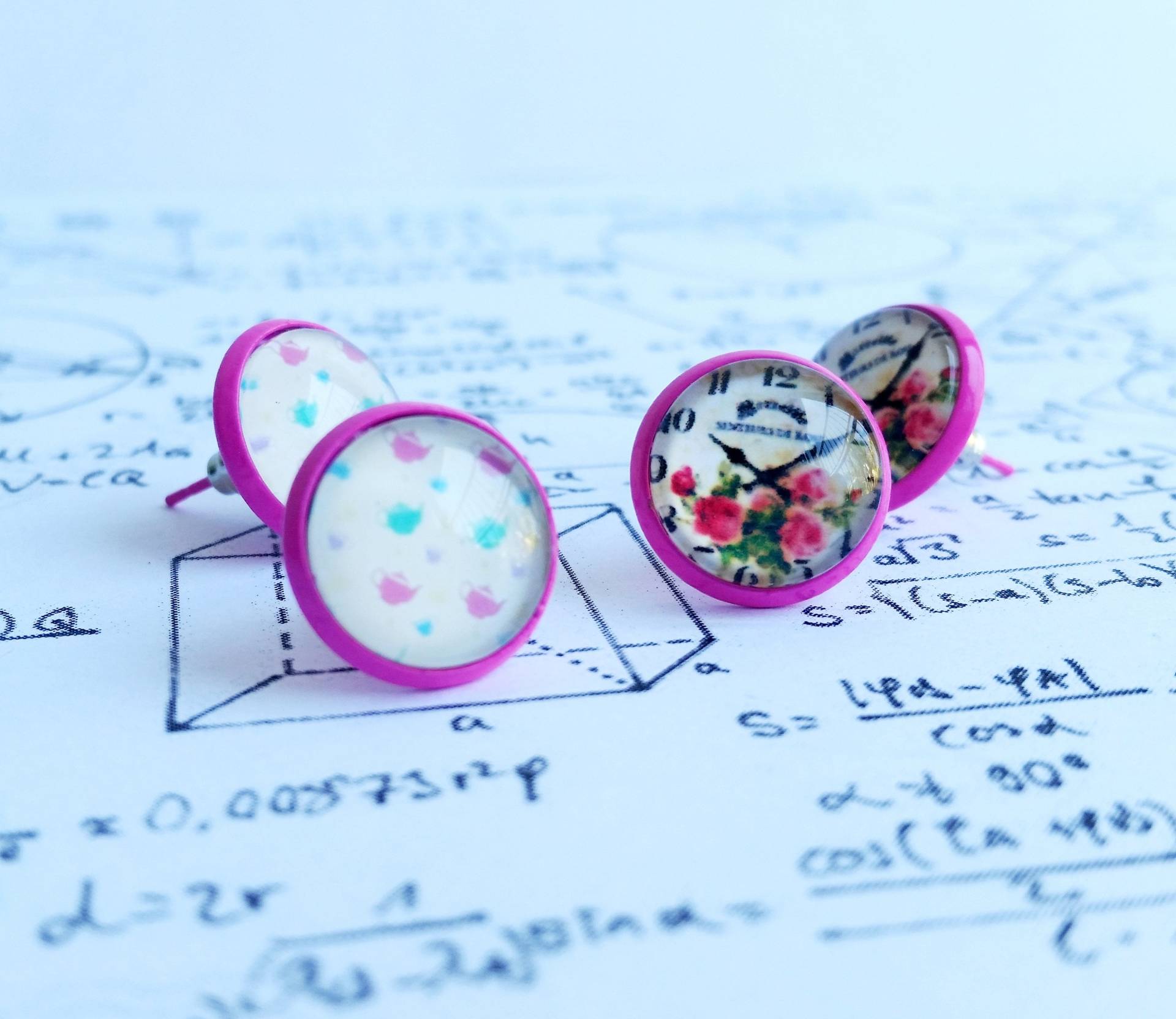 10/12 Mm Goth Metal Ohrstecker von WaterdewJewelry