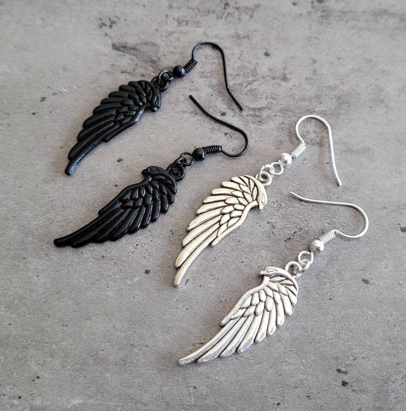 Boho Chic Feder Baumeln Ohrringe von WaterdewJewelry