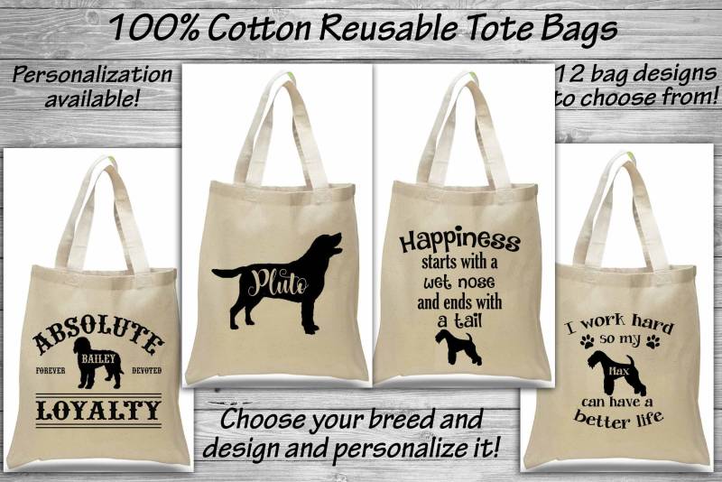 Labradoodle/Labrador Retriever Lakeland Terrier Baumwolltasche - Züchter Welpe Hundepflegetasche Wiederverwendbar Ring Trophäe Geschenk von WaterfallGlenDesigns