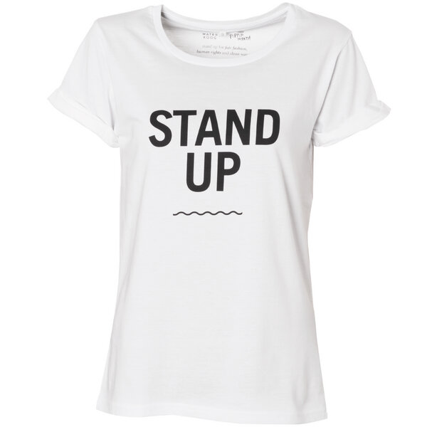 Waterkoog Frauen T-Shirt - "STAND UP", 100% Biobaumwolle von Waterkoog