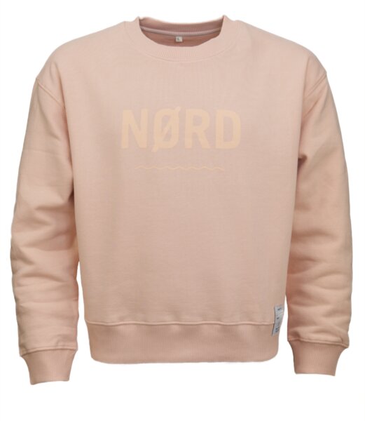 Waterkoog NØRD / Sweatshirt, rose , Biobaumwolle, leuchtender Print von Waterkoog