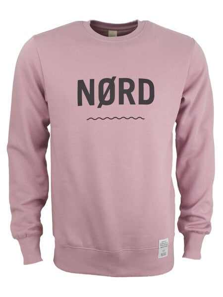 Waterkoog NØRD PR - Sweatshirt aus Bio-Baumwolle mit Print NØRD in Purple Rosé von Waterkoog