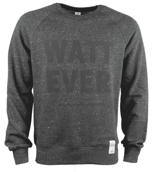 Waterkoog WATT EVER, Sweatshirt, unisex, dunkelgrau meliert mit Aufdruck von Waterkoog