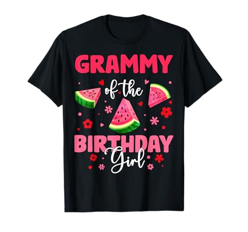 Grammy of The Birthday Girl Wassermelone Geburtstag Familie Party T-Shirt von Watermelon Birthday Girl Family Party Tee Store