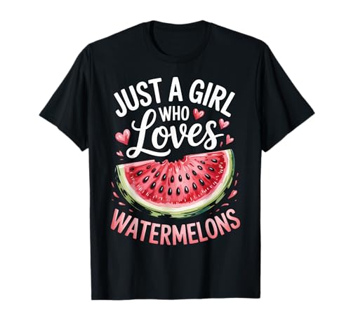 Wassermelone Nur EIN Mädchen, das Wassermelonen liebt T-Shirt von Watermelon Melon Fruit