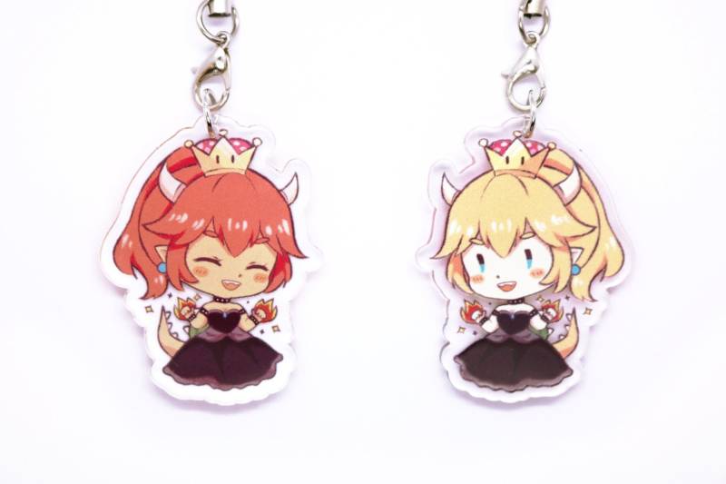 Bowsette - 1, 5 "Doppelseitiger Acrylanhänger Bowsette - 1, 5 "Doppelseitiger Acrylanhänger von Watermoelons