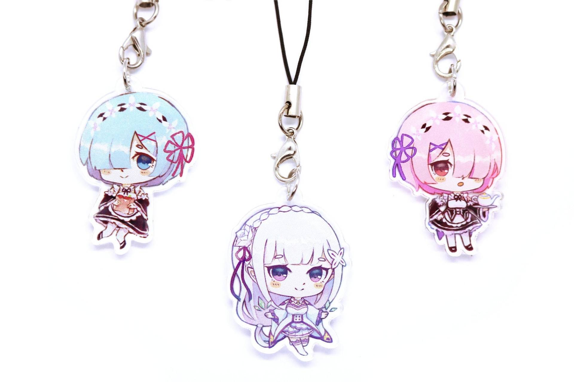 Rezero 3, 8cm Doppelseitiger Acrylanhänger Rezero 3, 8cm Doppelseitiger Acrylanhänger von Watermoelons
