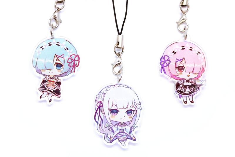 Rezero 3, 8cm Doppelseitiger Acrylanhänger Rezero 3, 8cm Doppelseitiger Acrylanhänger von Watermoelons