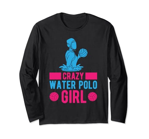 Crazy Water Polo Mädchen Wasserpolo Mädchen Langarmshirt von Waterpolo Player Water Polo Girls