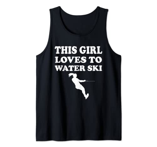 Dieses Mädchen liebt Wasserski Tank Top Dieses Mädchen liebt Wasserski Tank Top von Waterski Lover Apparel