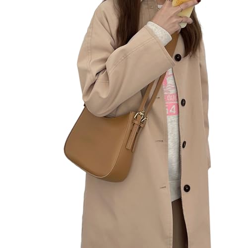 2023 Crossbody Bag Vintage Pu Große Kapazität Schulter Für Frauen Girl Messenger Fashion Achsel Ideal Für Lässige Oder Formelle Outfits von Watreketal