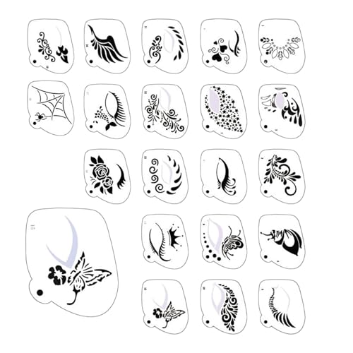 Watreketal 20x Body Art Sabcils Für Glitzer Lidschatten Bluschen Musikfestival Make Up Wiederverwendbares Kinder Gesichtsfarbe Make Up Für Lidschatten von Watreketal