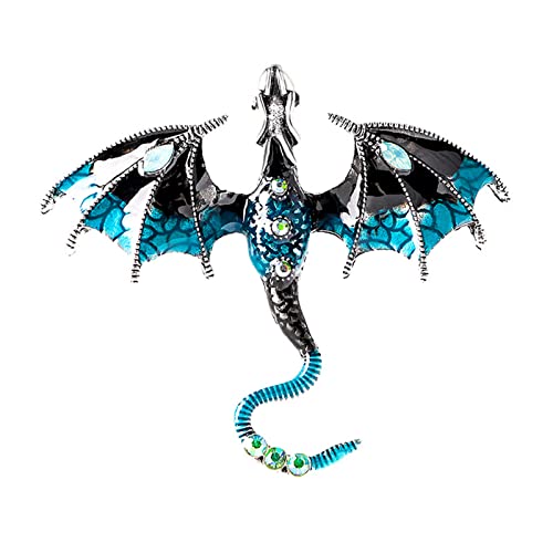 Badge Fly Dragon Brosche Rasshalte Fliegender Vintage Revers Stift Pterosaurierform Tiersicherer Sicherheitsanlagen Pins Zauberschmuck Schmuck von Watreketal