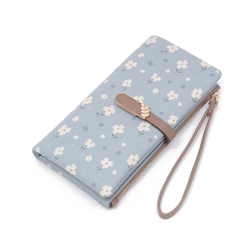 Blumendruck Brieftaschen Für Frauen All Matching Wallet Wallet Kapazität Geldbörse Mit Kartenschlitzen Telefonbeutel Blumendruck Für Frau Kapazität Geldbörse Telefonbeutel von Watreketal