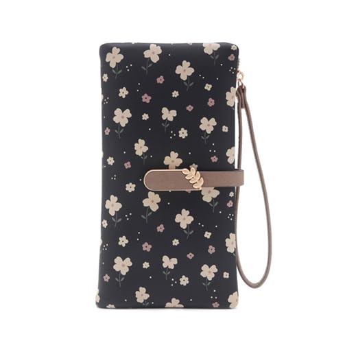Blumendruck Brieftaschen Für Frauen All Matching Wallet Wallet Kapazität Geldbörse Mit Kartenschlitzen Telefonbeutel Blumendruck Für Frau Kapazität Geldbörse Telefonbeutel von Watreketal