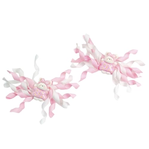 Buntes Cartoon Ribbon Hair Clip Jugend Mode Haarnadeln Für Kinder Mode Erklärungen Feierlichkeiten Stoffzubehör Mädchen von Watreketal