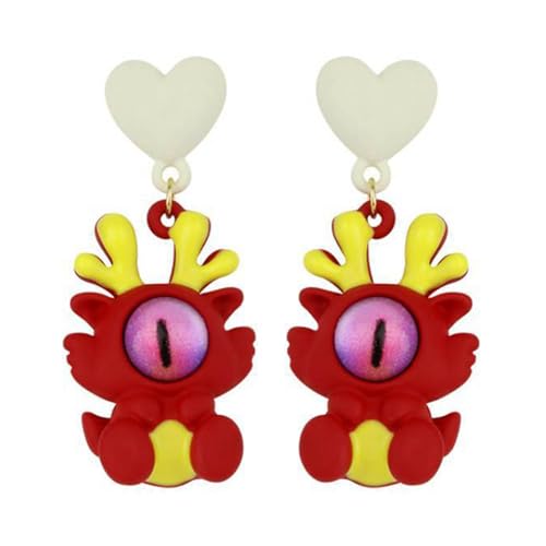 Dragon Ohrschern Schicke Pins Vielseitige Accessoires Ohrringe Legierung Geeignet Für Tägliche Partykleidung Modisch von Watreketal