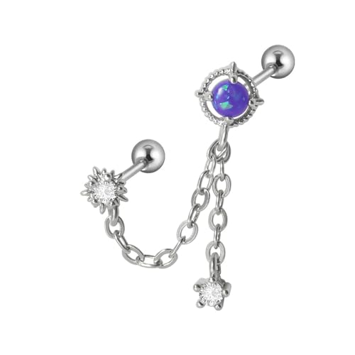 Edelstahl Eardrop Ohr Tragus Knorpel Piercing Zirkon Hangle Ketten Ohrring Conch Piercing Ohrwäsche Verstellbarer Kettenstolf Edelstahl Eardrop Ohr Tragus Knorpel Piercing Zirkon Hangle Ketten Ohrring Conch Piercing Ohrwäsche Verstellbarer Kettenstolf von Watreketal