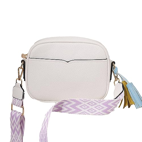 Einfache Mode Umhängetasche Freizeittaschen Square Trendy Für Frauen Mädchen Crossbody Solid Color PU Telefon Frauen von Watreketal