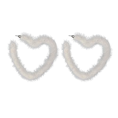 Einfache Plüsch Herz Reifen Ohrringe Mode Y2K Piercing Sweet Cool Juwely Minimalistin Übertrieben Einfache Plüsch Herz Reifen Ohrringe Mode Y2K Piercing Sweet Cool Juwely Minimalistin Übertrieben von Watreketal