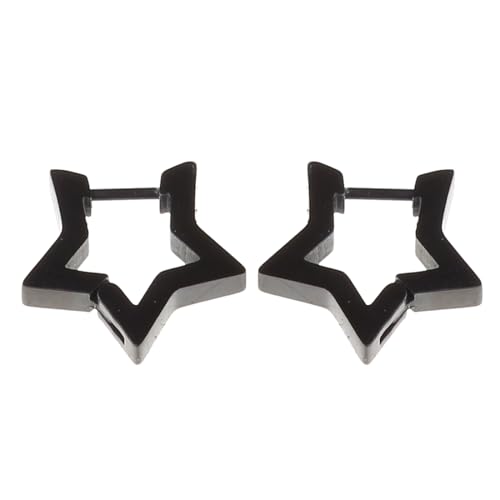 Einfacher Fünffachter Sternohrohrringe Edelstahl Piercing Süßer Kühler Schmuck Minimalistische Hölzer Ohrring Hoop Für Frauen Baumle Edelstahl von Watreketal