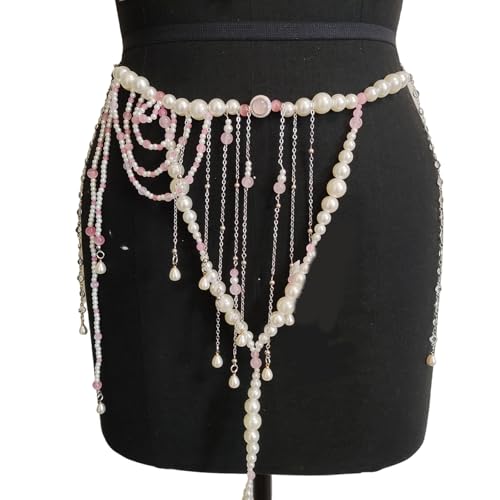 Elegante Perlen Quasten Körperkette Halskette Mode Accessoire Für Frauen Outfits Hochzeiten Und Partys Vorräte Tragen Erklärung Taille Schmuck Schmuck von Watreketal