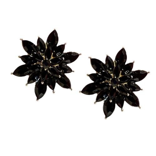 Elegante Strasssteine ​​Blumenischen Ohrringe Für Frauen Mehrschichtige Blumenohrringe Hochzeitszubehör Jubiläum Geschenk Mehrschichtige Blumenschstene von Watreketal