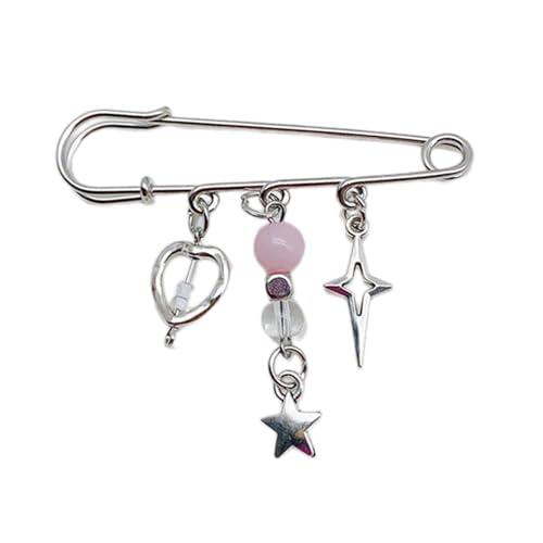 Fischstar Schalen Anhänger Brosche Revers Pin Pullover Metal Broschen Exquisites Kleidung Schmuck Geschenk Für Frauen Mädchen Einzigartige Revers Frauen Süße Kinder Ausstellen Kleidung Accessoires von Watreketal