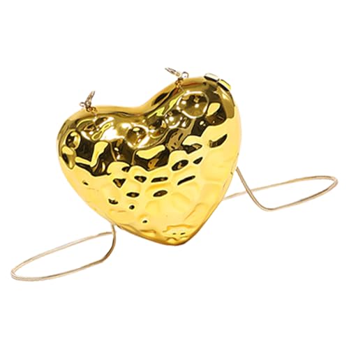 Frauen Abendtasche Schöne Crossbody Kette Gurt Schulter Trend Ästhetische Handtasche Herz Form Boten Frauen Herz Form Schulterkette Gurt Crossbody Trend Messenger von Watreketal